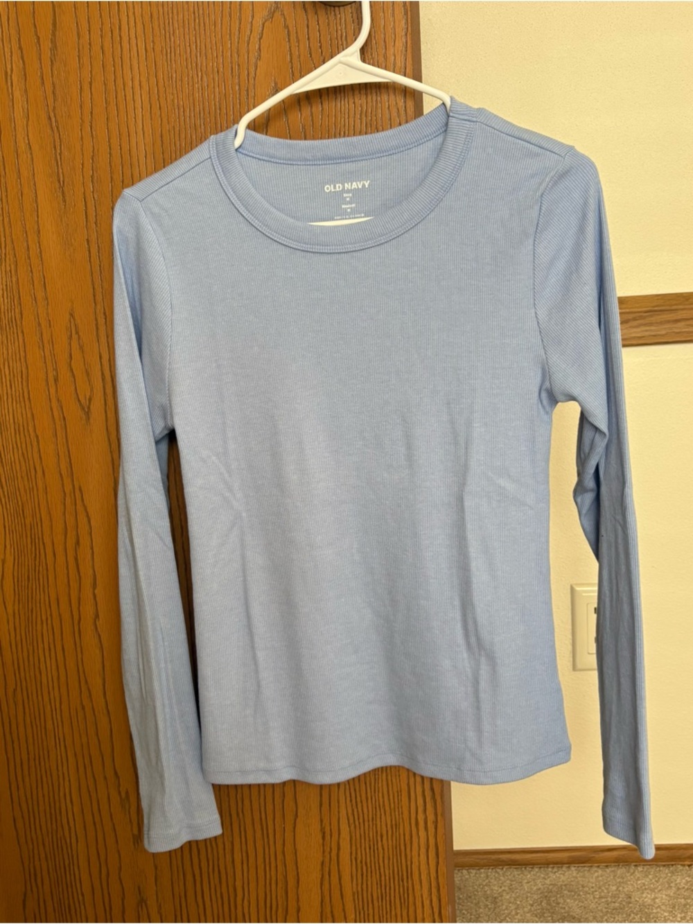 Old Navy Light Blue Snug Long Sleeve Tee *never worn!*
